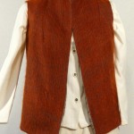 Gilet tissé main mohair long